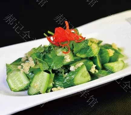 Cucumber with Garlic Paste