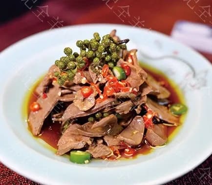 Mutton Liver with Pepper and Chili