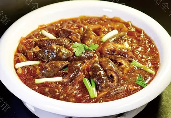 Braised Sea Cucumber with Broad Starch